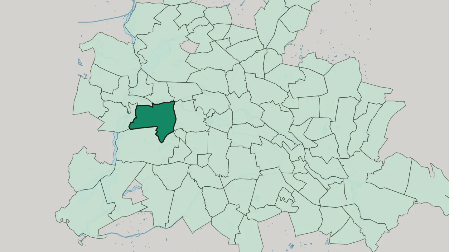 Map of Westend in Berlin
