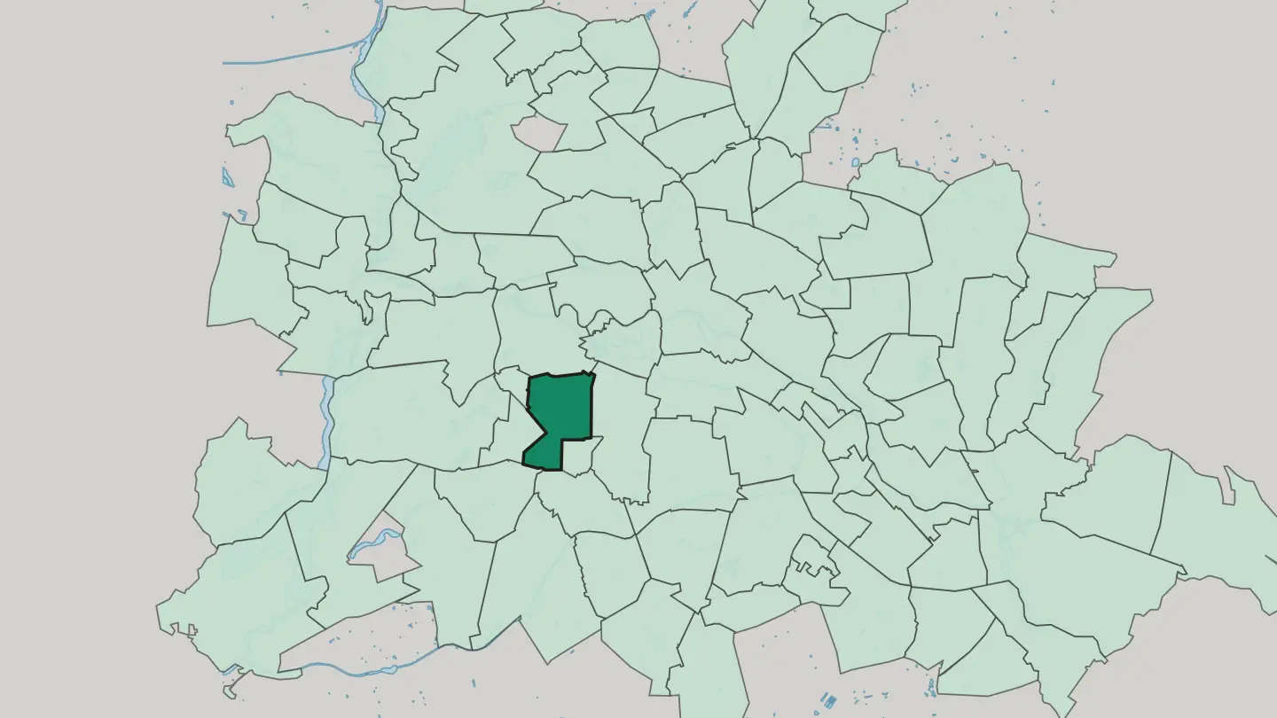 Map of Wilmersdorf in Berlin