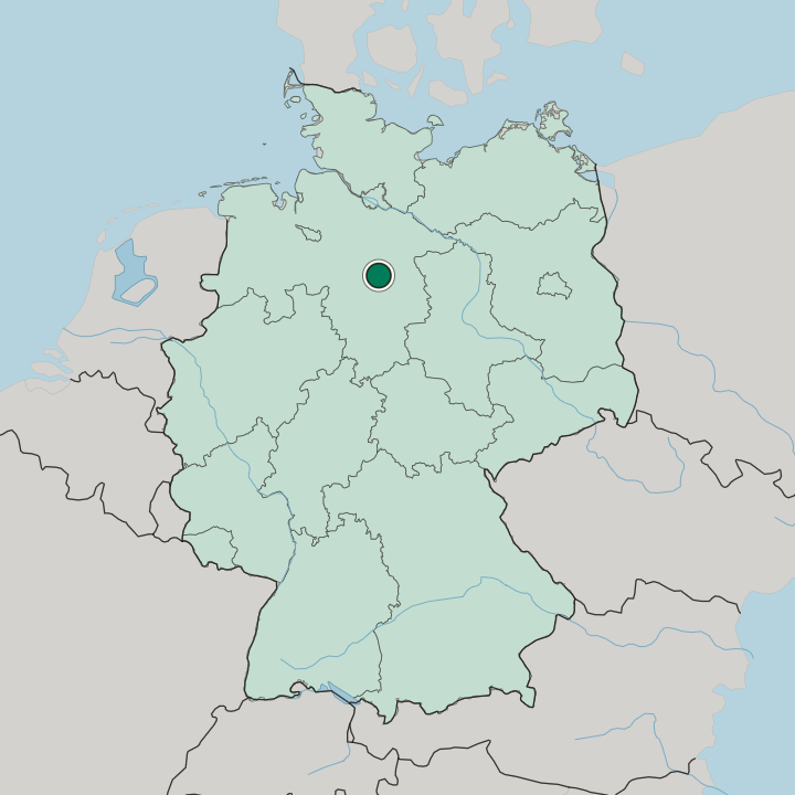 Map showing Celle — In Germany