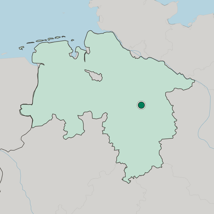 Map showing Celle — In Lower Saxony