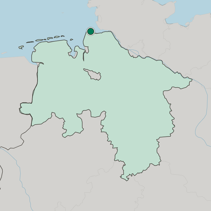 Map showing Döse — In Lower Saxony