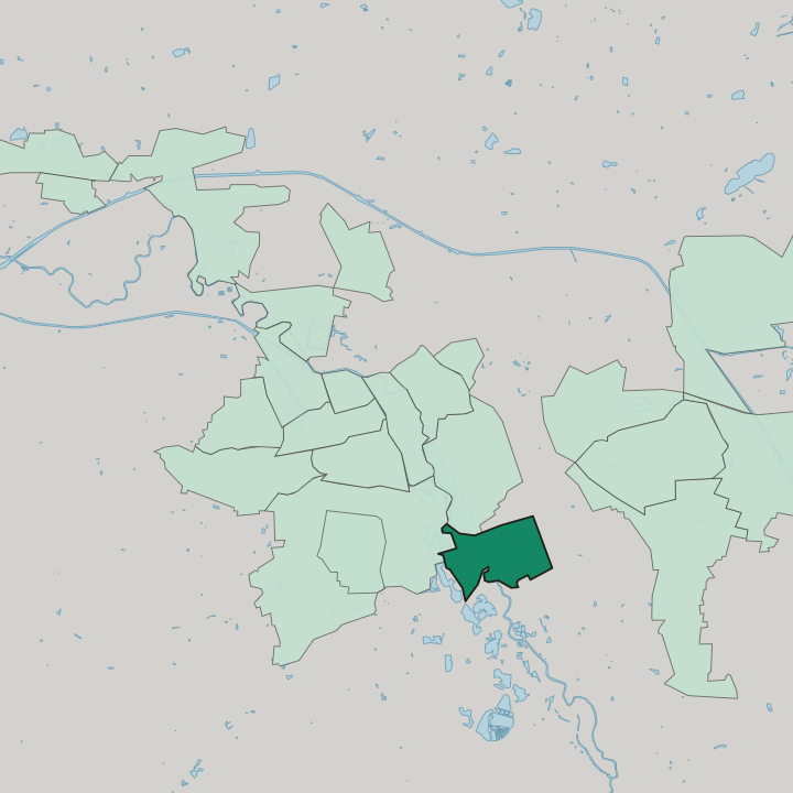 Map showing Döhren — In Hannover