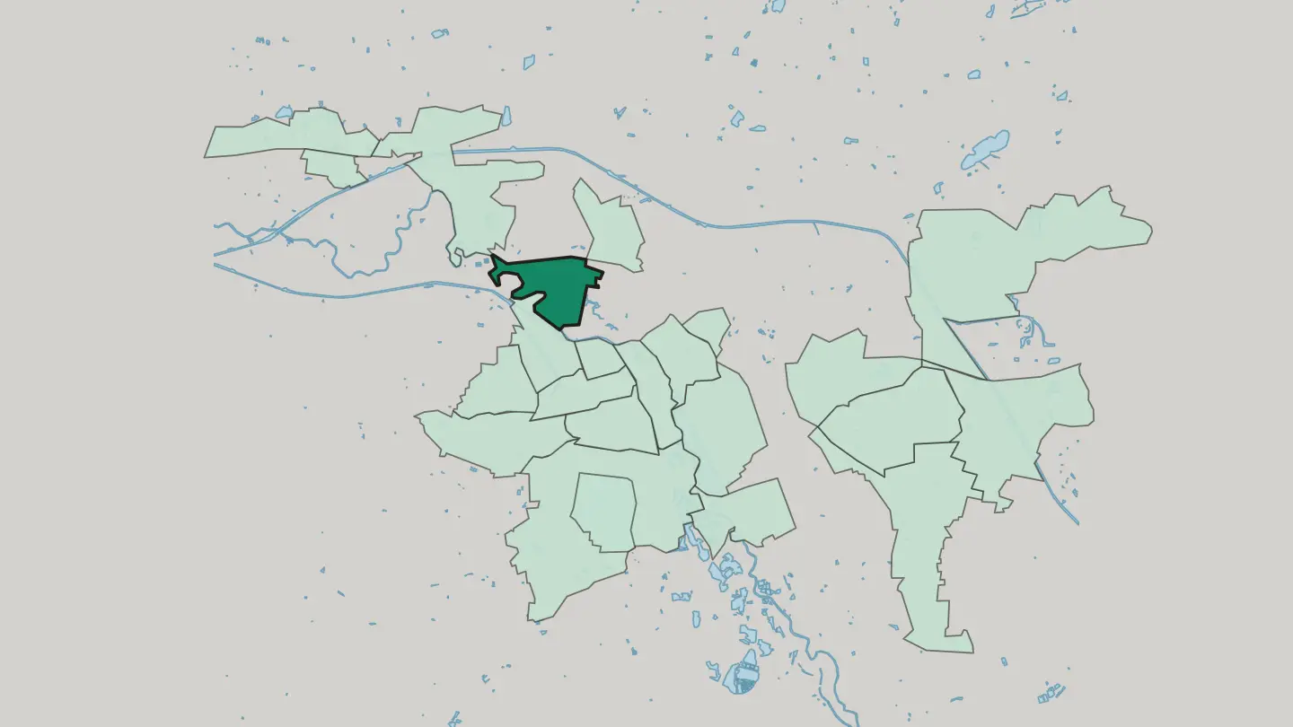 Map of Herrenhausen in Hannover