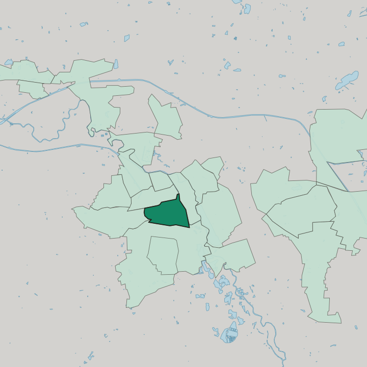 Map showing Linden-Süd — In Hannover