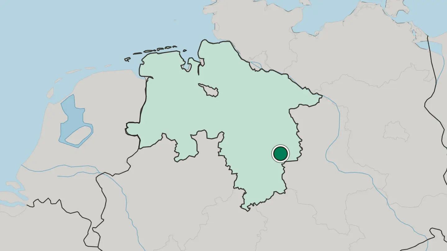 Map of Wolfenbüttel in Germany