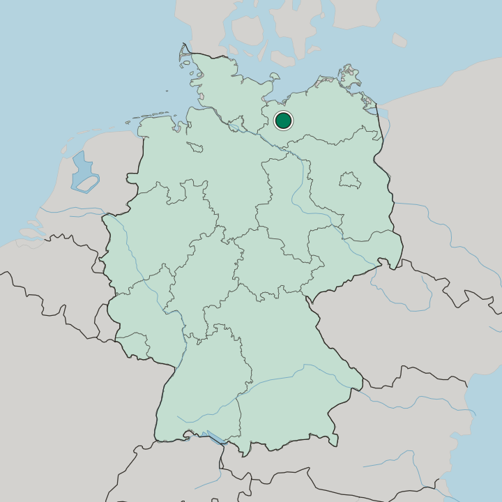 Map showing Paulsstadt — In Germany