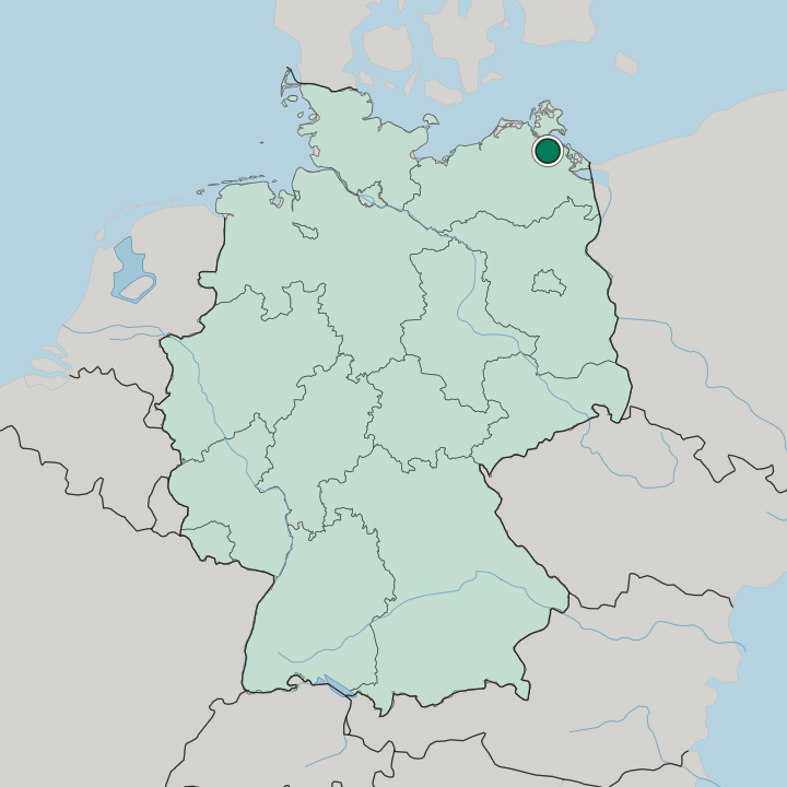 Map showing Ostseeviertel — In Germany