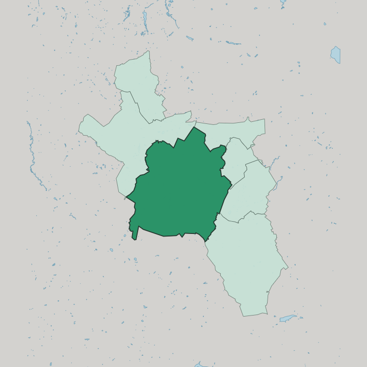Map showing Aachen-Mitte — In Aachen