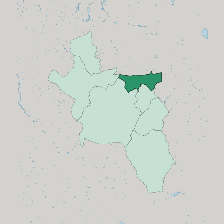 Map showing Haaren — In Aachen