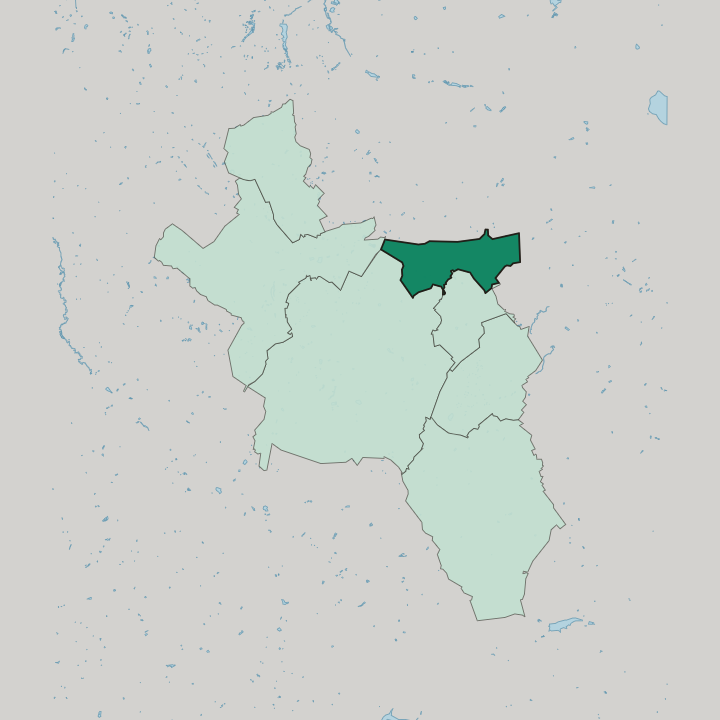 Map showing Haaren — In Aachen