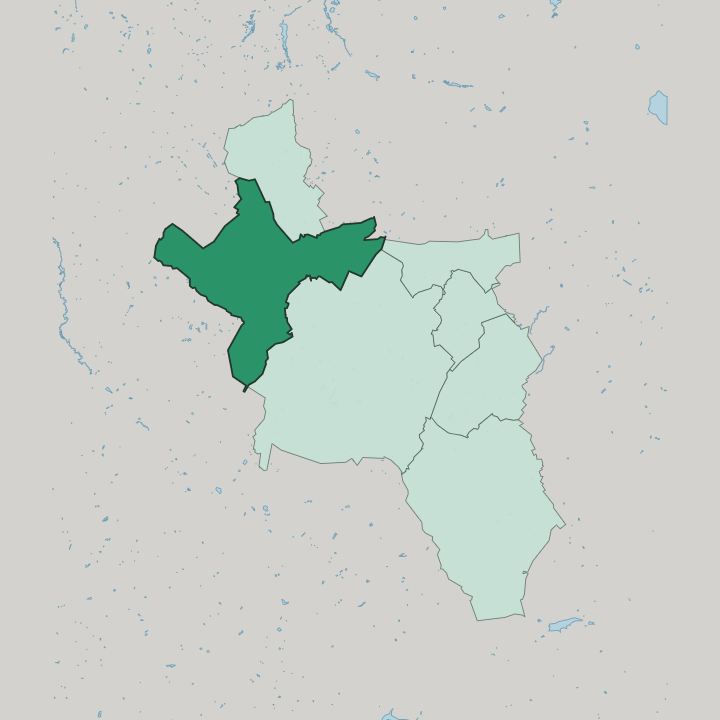 Map showing Laurensberg — In Aachen