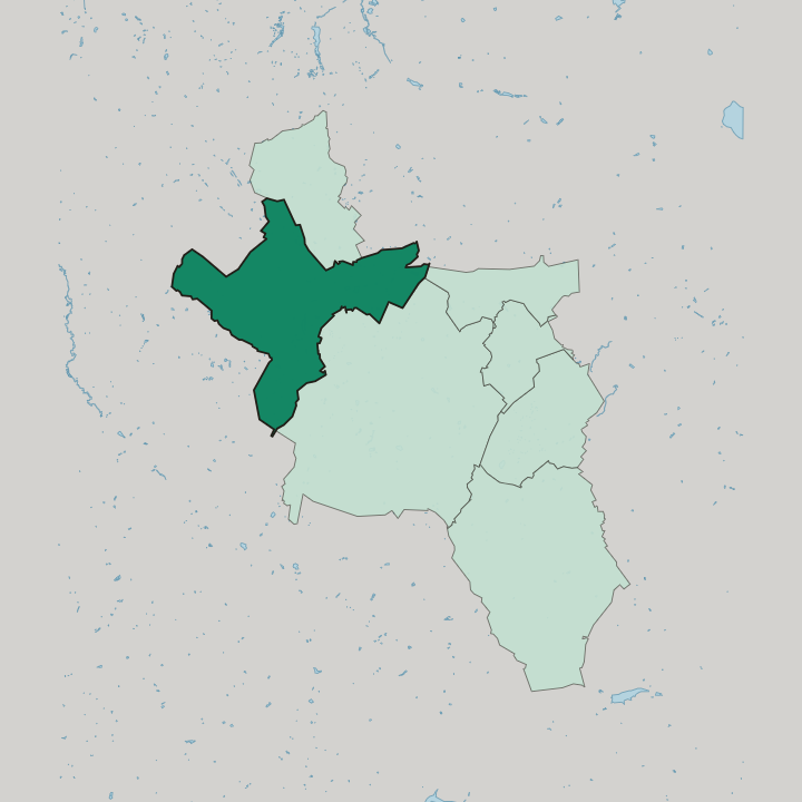 Map showing Laurensberg — In Aachen