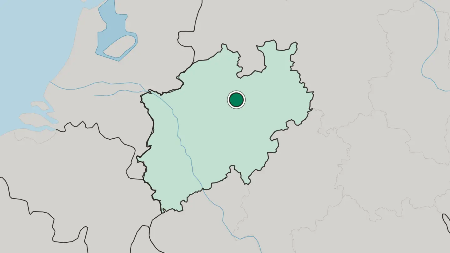 Map of Ahlen in Germany