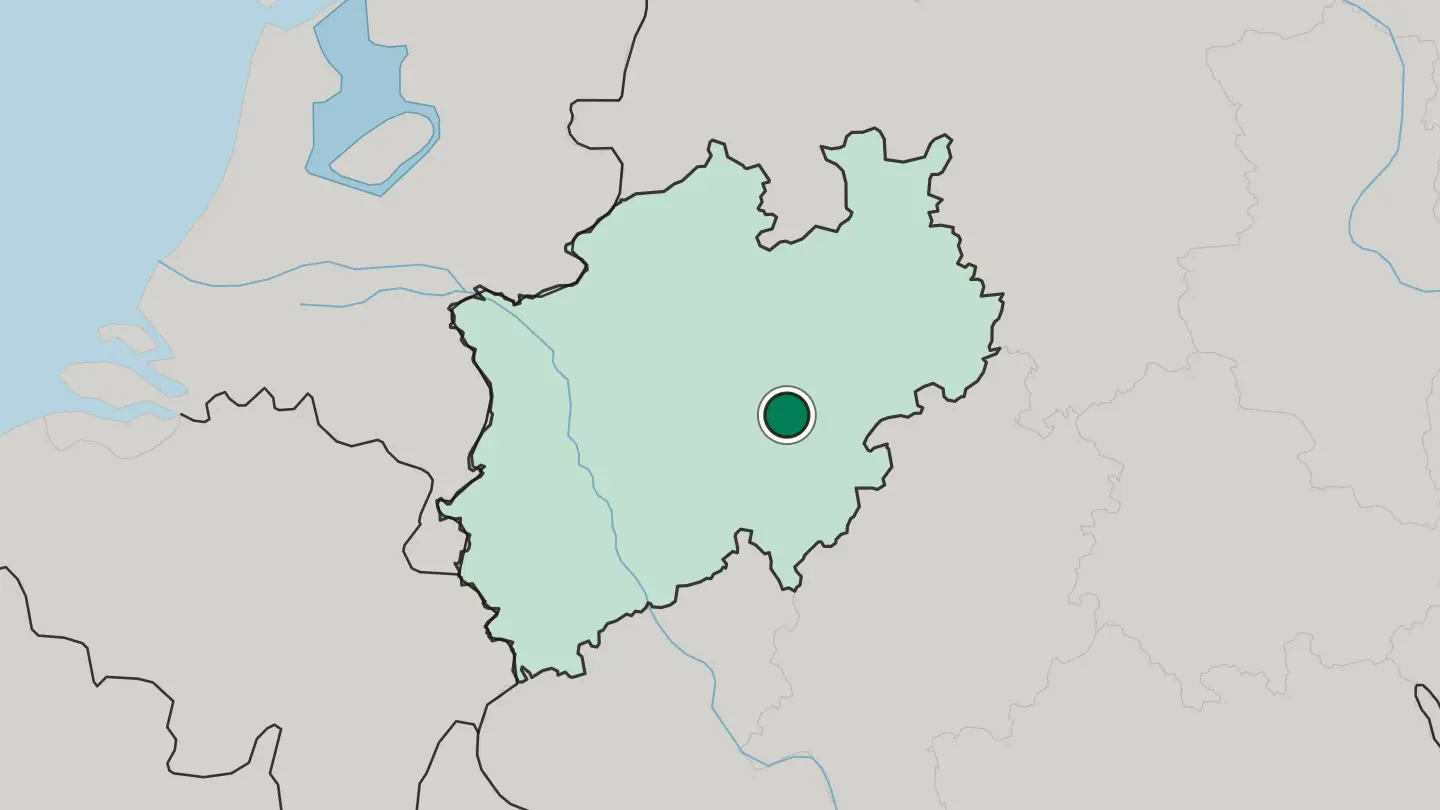 Map of Arnsberg in Germany