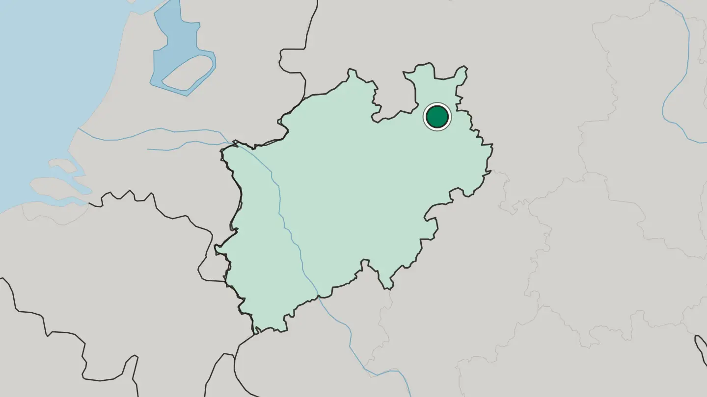 Map of Bad Salzuflen in Germany