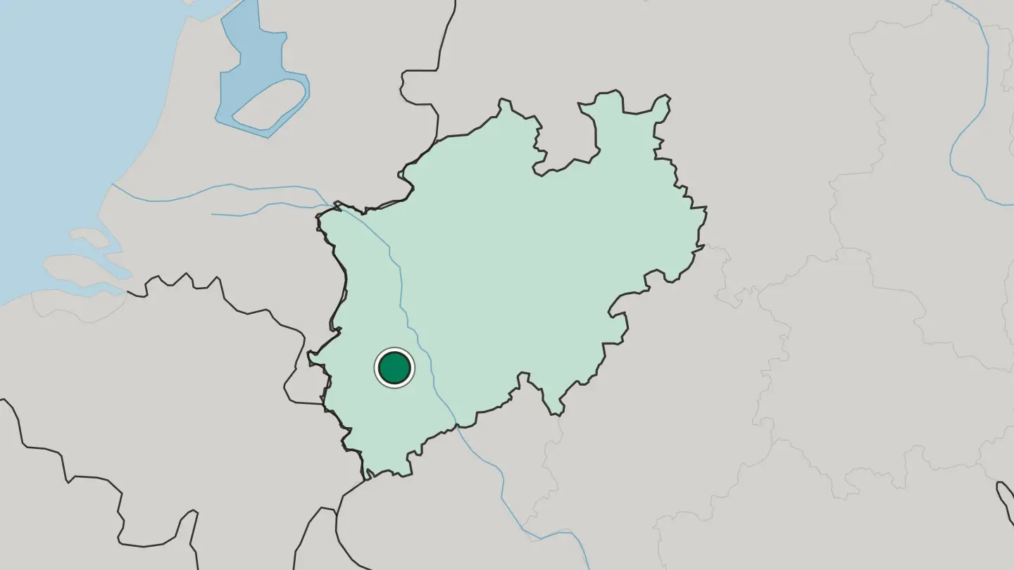 Map of Bergheim in Germany