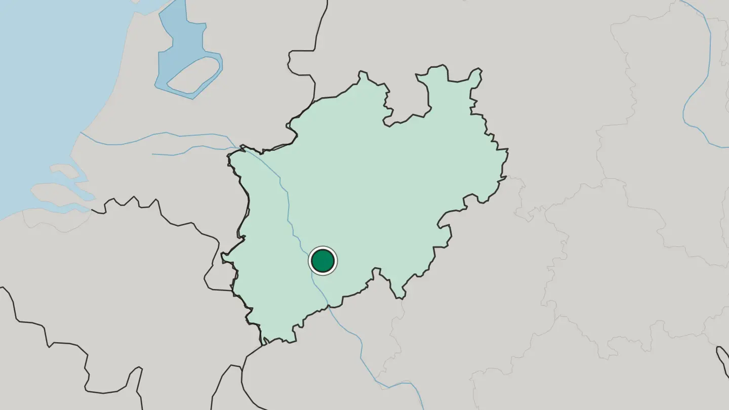 Map of Bergisch Gladbach in Germany