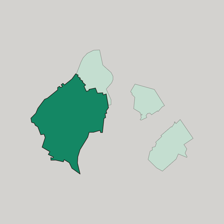 Map showing Bonn Hardtberg — In Bonn