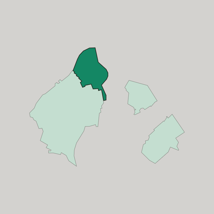Map showing Endenich — In Bonn
