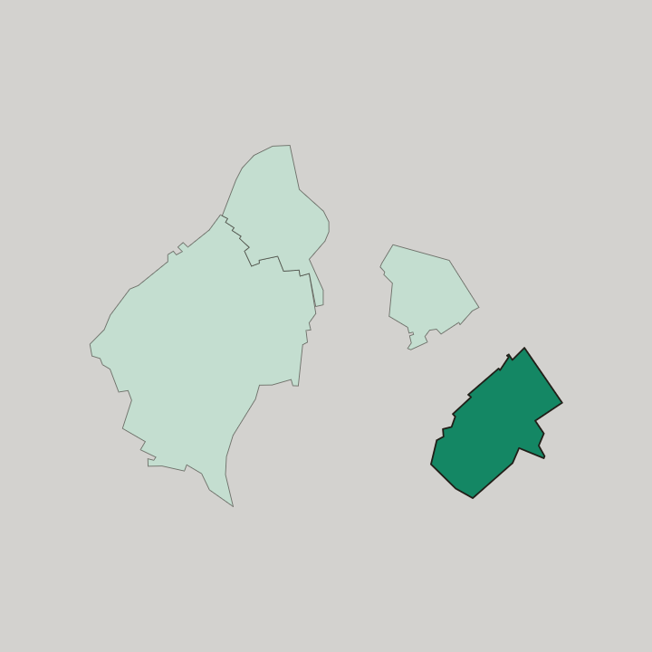 Map showing Friesdorf — In Bonn