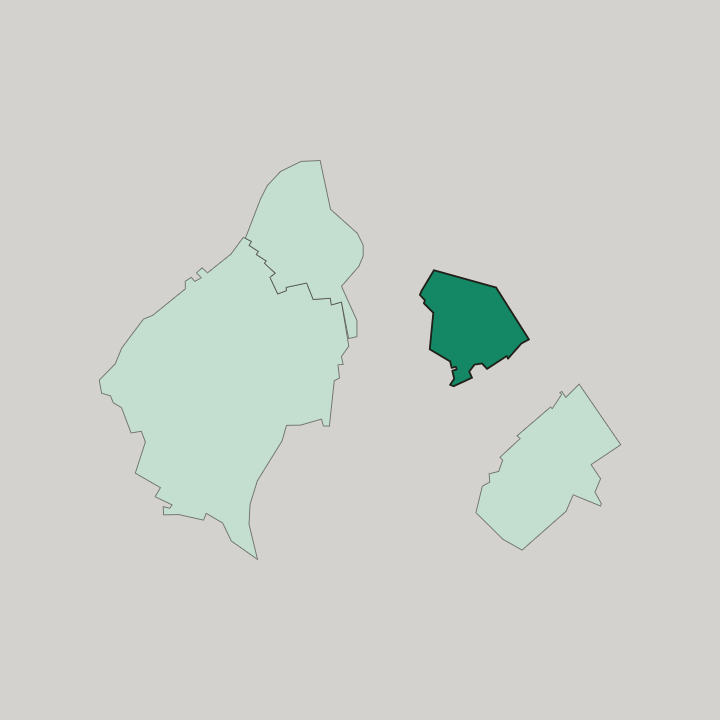 Map showing Kessenich — In Bonn