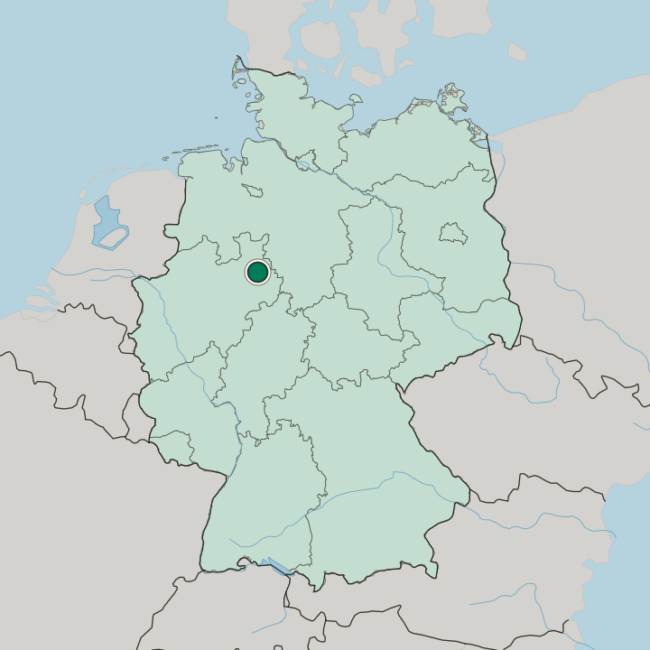 Map showing Heidenoldendorf — In Germany