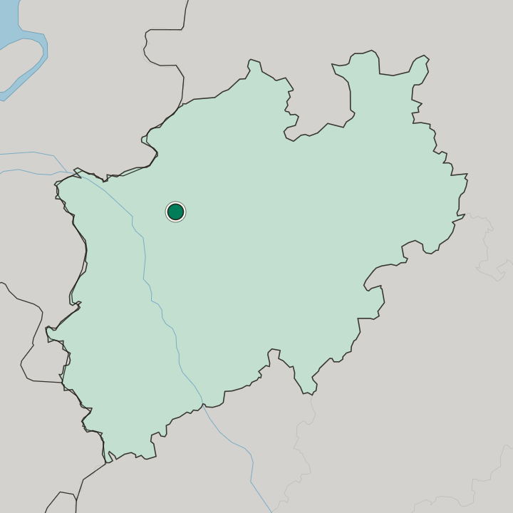 Map showing Dorsten — In Nordrhein-Westfalen
