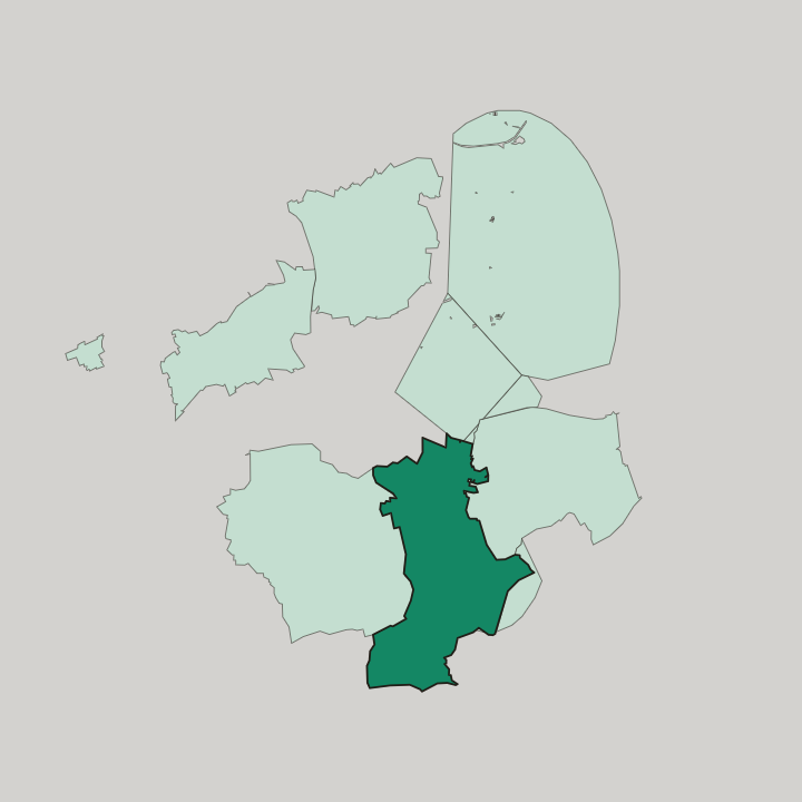 Map showing Hörde — In Dortmund