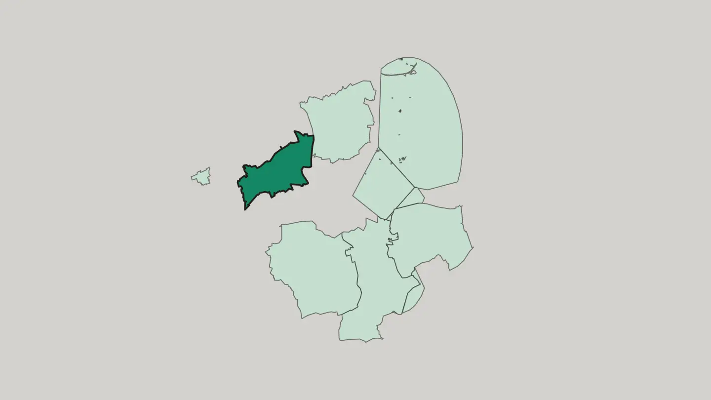 Map of Huckarde in Dortmund