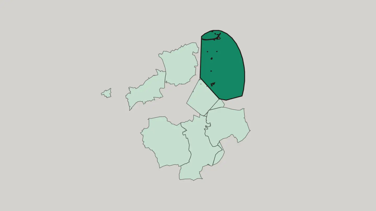 Map of Scharnhorst in Dortmund