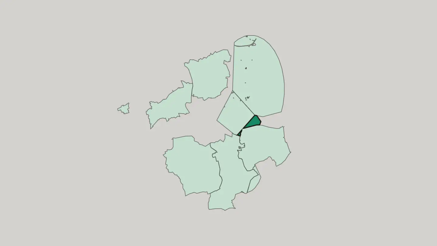 Map of Schüren in Dortmund