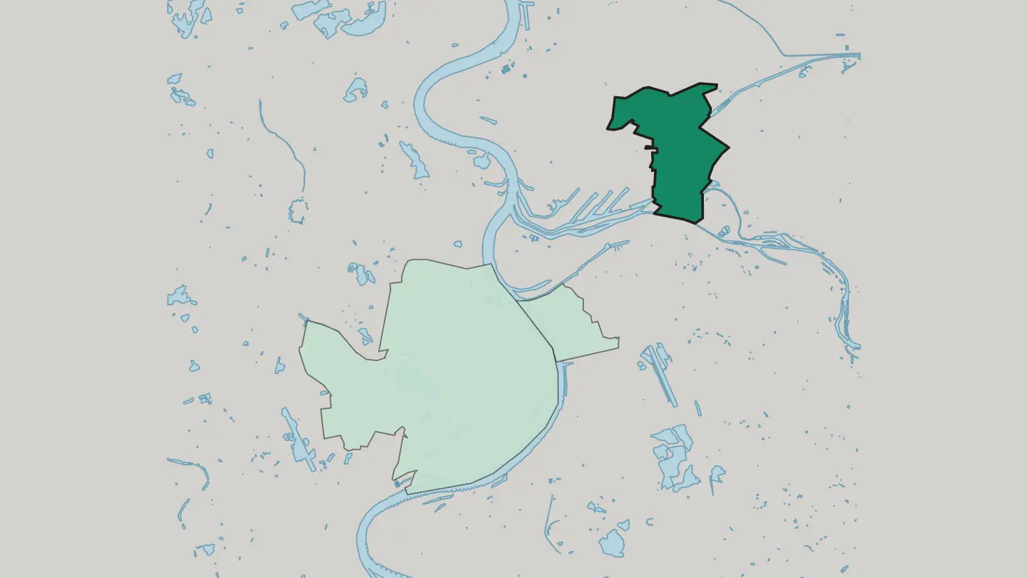 Map of Meiderich in Duisburg