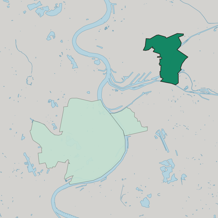 Map showing Meiderich — In Duisburg