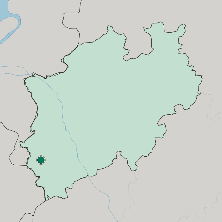Map showing Röhe — In Nordrhein-Westfalen