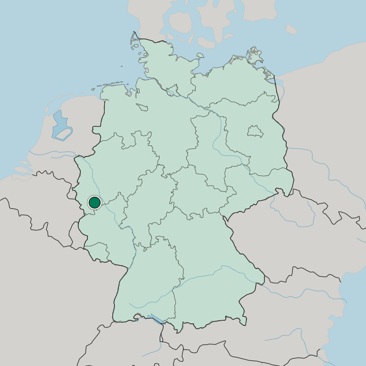 Map showing Euskirchen — In Germany