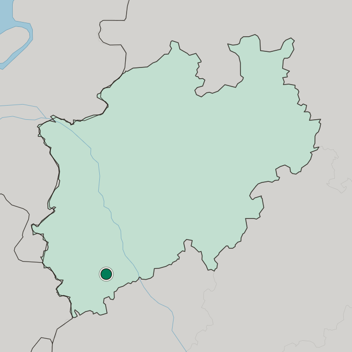 Map showing Euskirchen — In Nordrhein-Westfalen