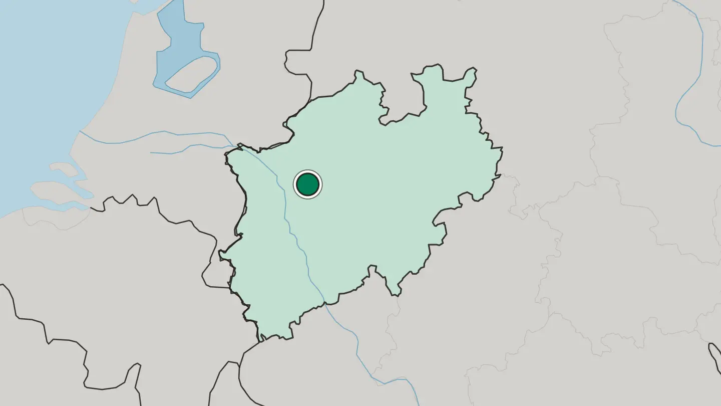 Map of Gladbeck in Germany