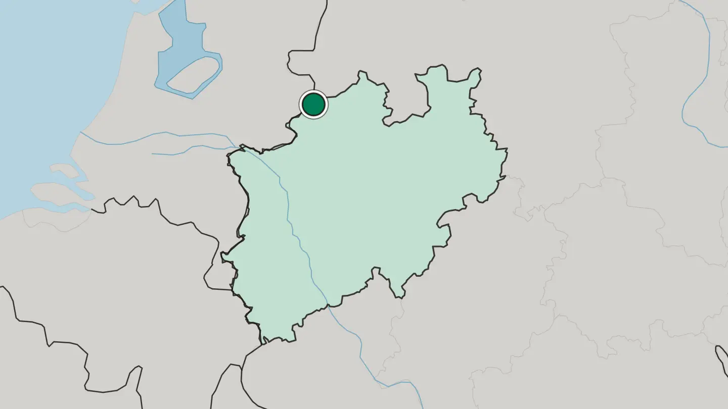 Map of Gronau in Germany