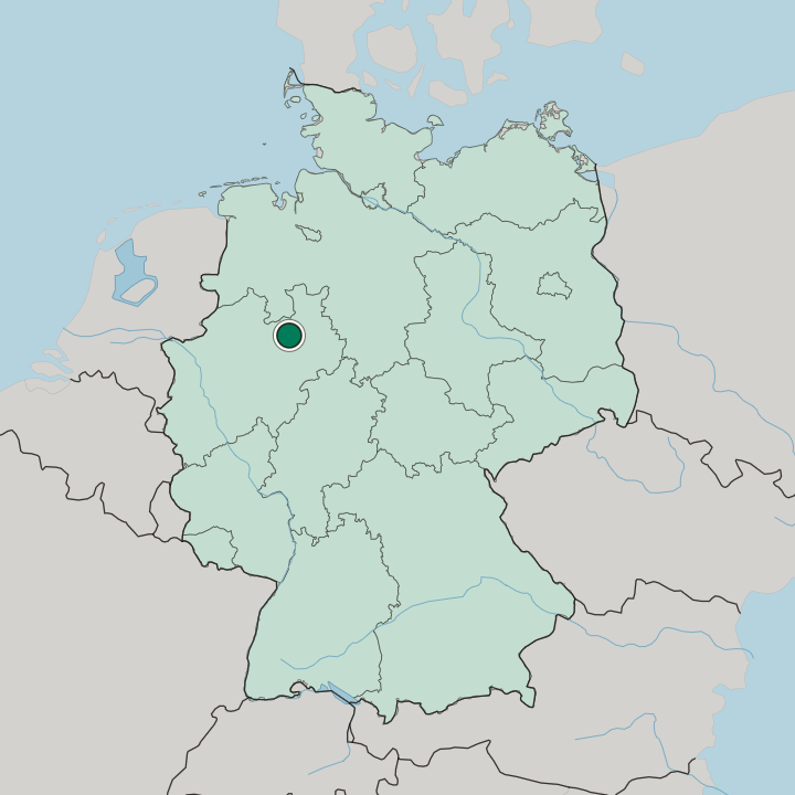 Map showing Pavenstädt — In Germany