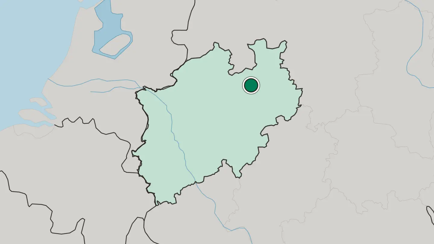 Map of Gütersloh in Germany