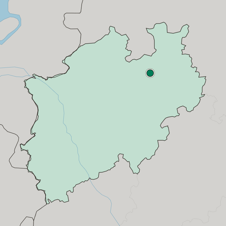 Map showing Pavenstädt — In Nordrhein-Westfalen