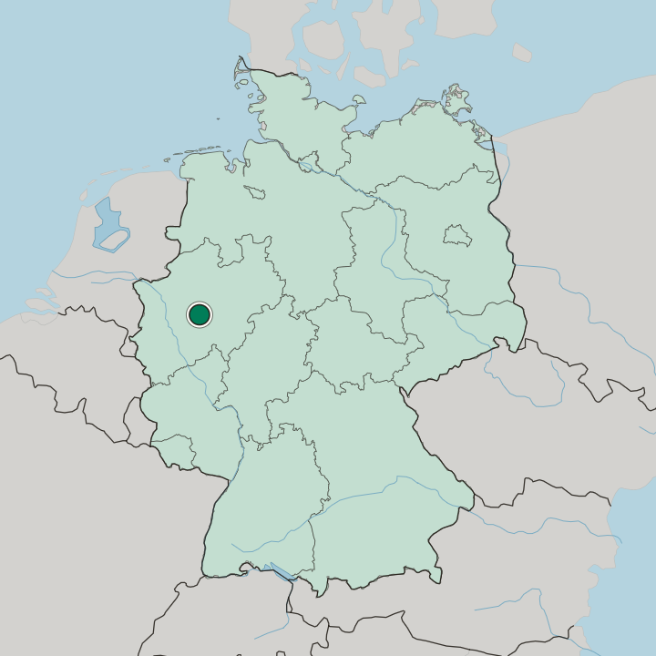 Map showing Eckesey — In Germany