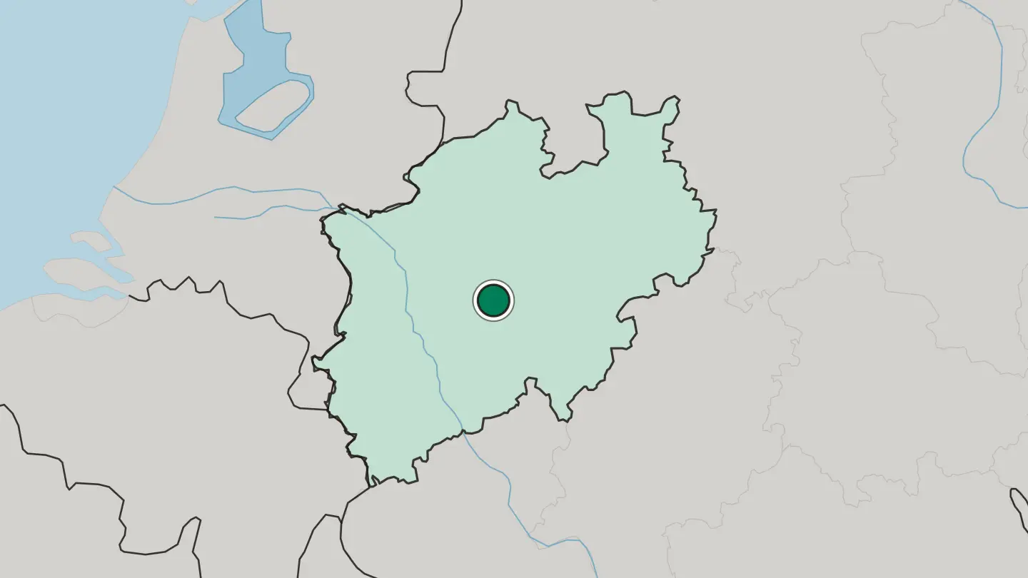 Map of Hagen in Germany