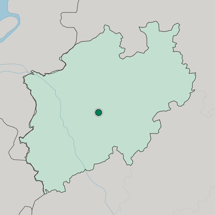 Map showing Eckesey — In Nordrhein-Westfalen