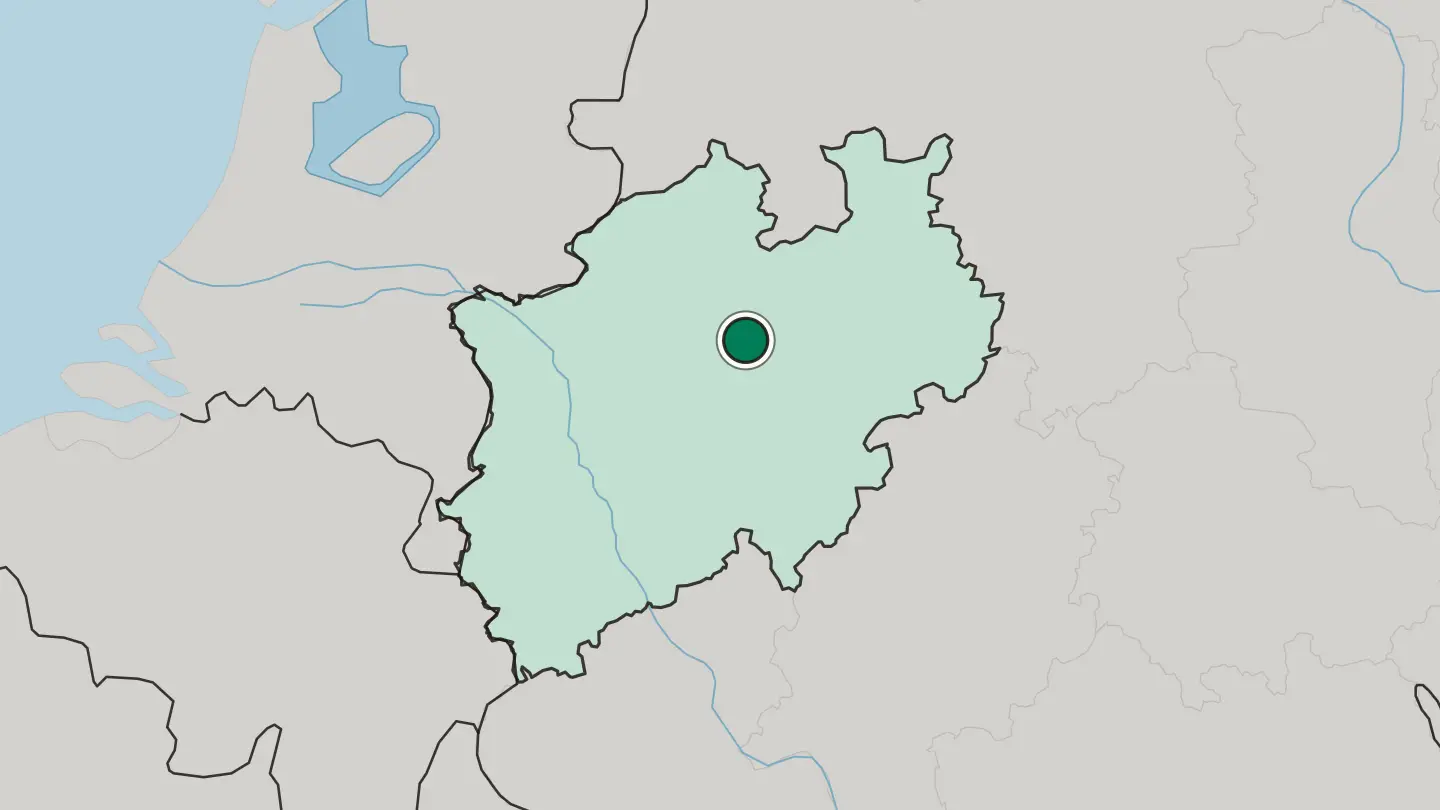 Map of Hamm in Germany