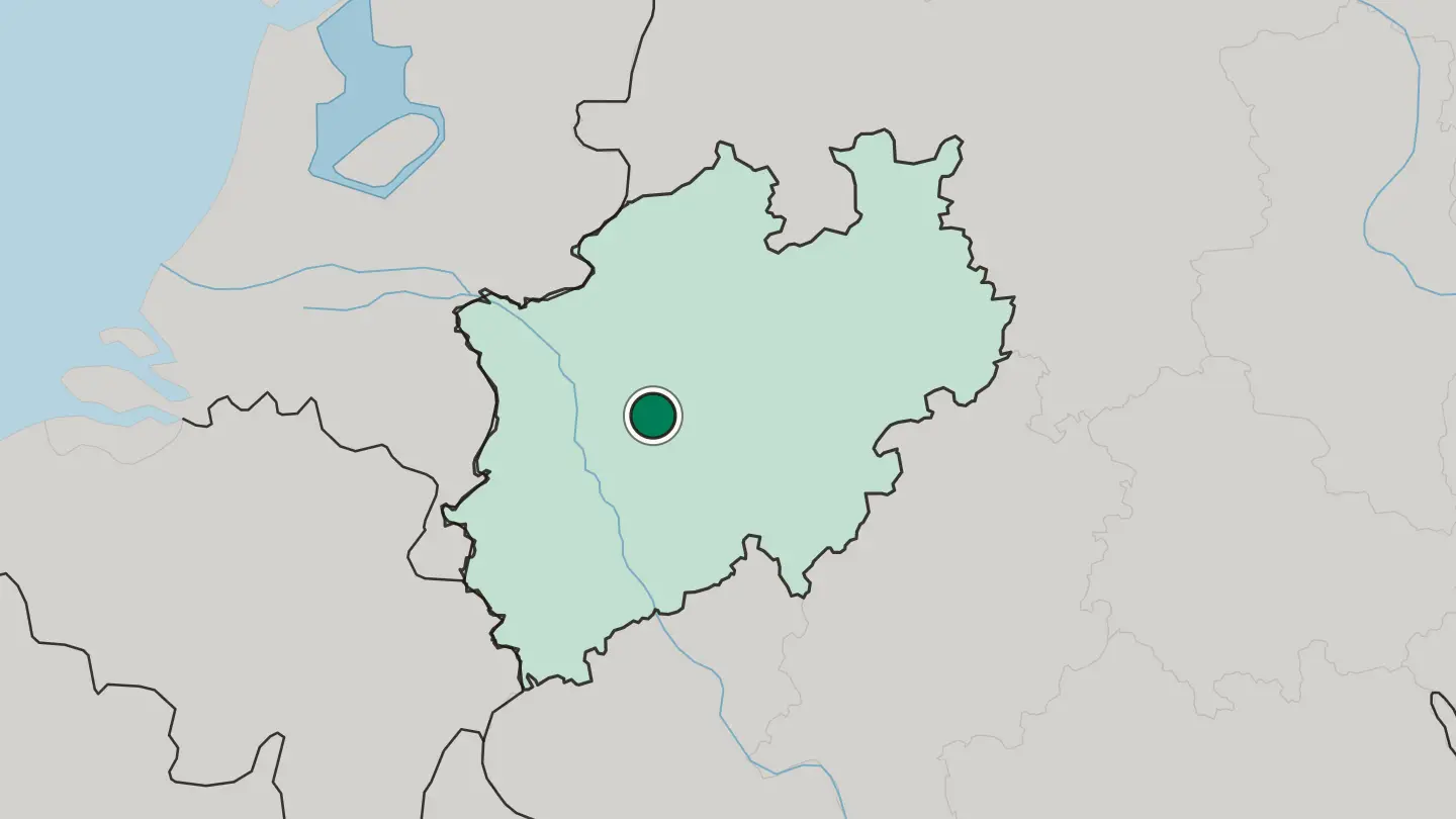 Map of Hattingen in Germany