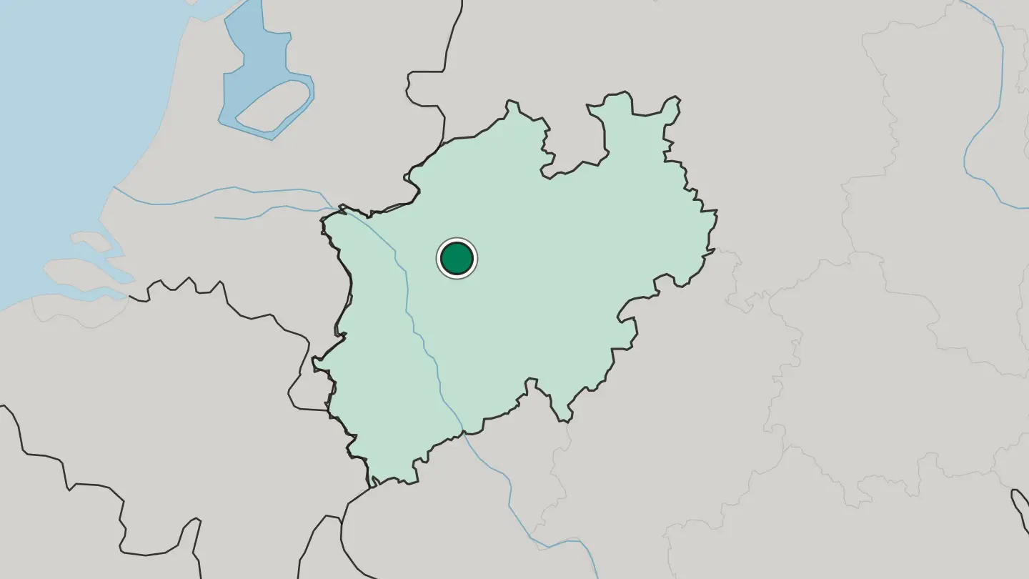 Map of Herten in Germany