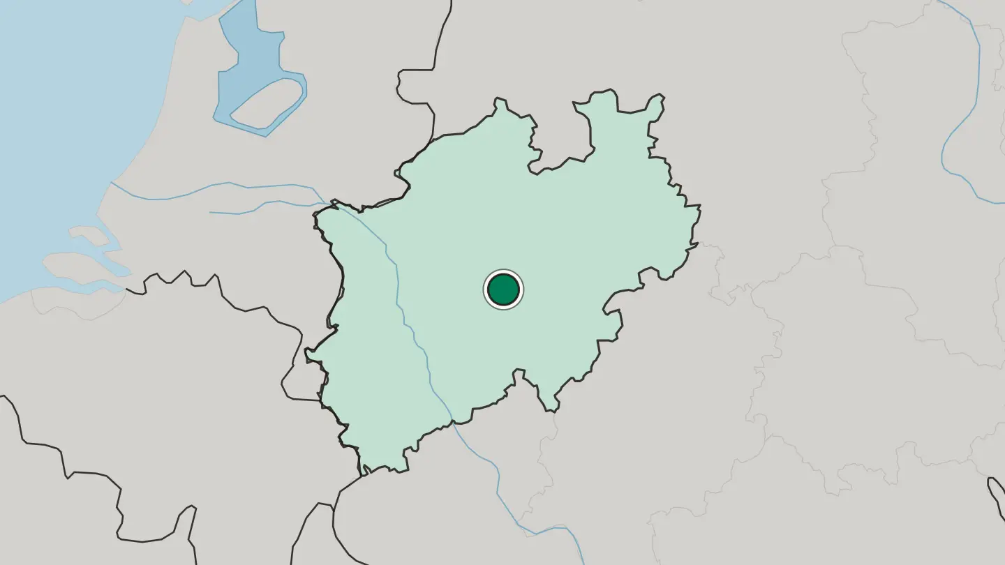 Map of Iserlohn in Germany