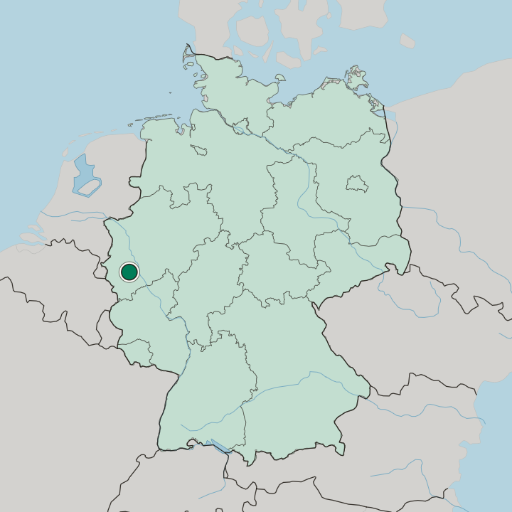 Map showing Kerpen — In Germany