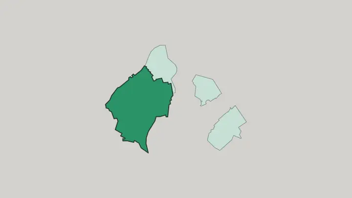 Map of Bonn Hardtberg in Köln